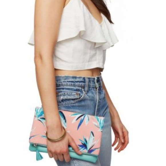 Rachel Pally Bird of paradise reversible clutch Women's One Size Fits All Clutch - Picture 1 of 14